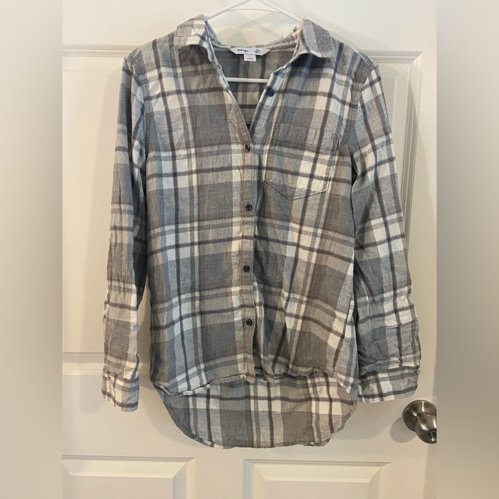 Small old navy gray flannel